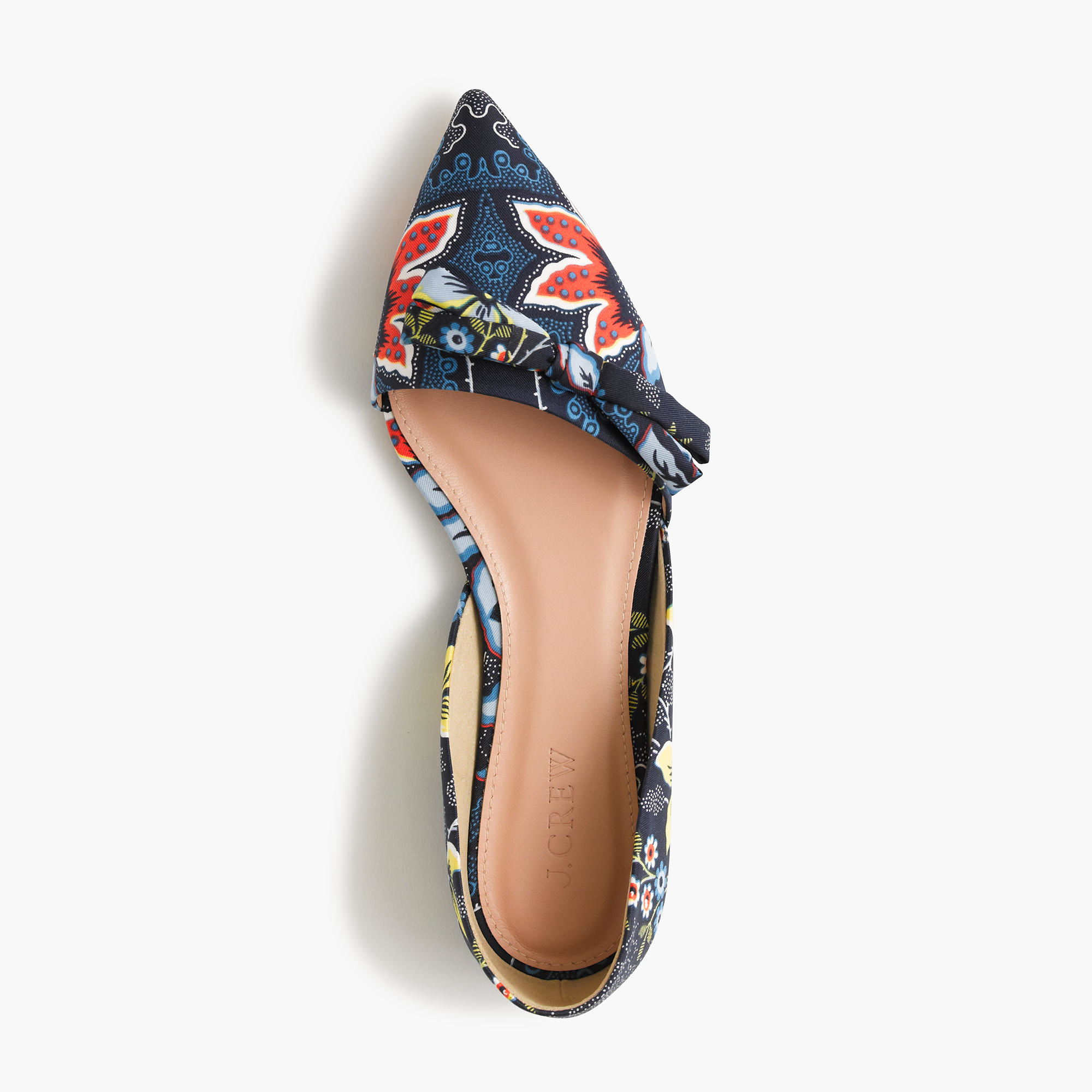 patterned flat shoes