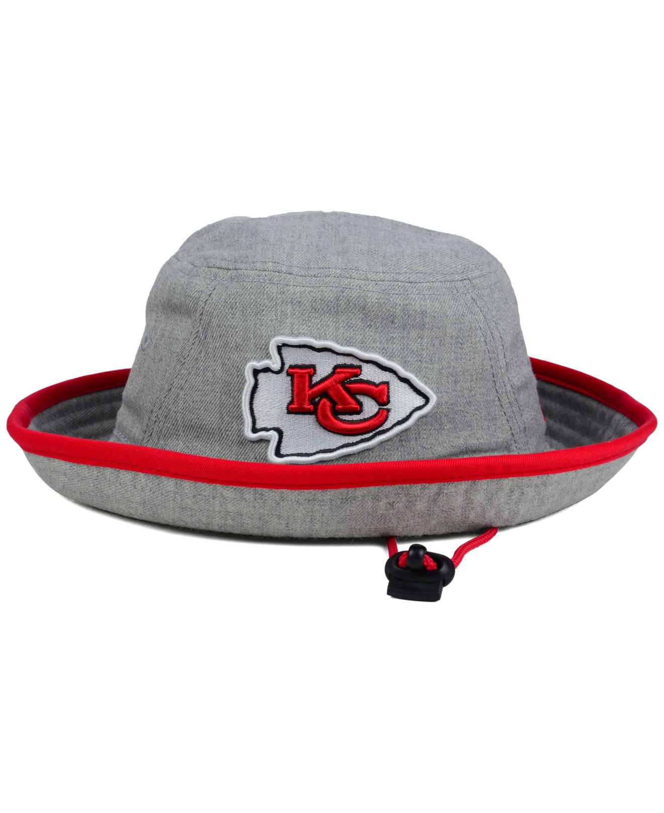 KTZ Kansas City Chiefs Nfl Heather Gray Bucket Hat Lyst