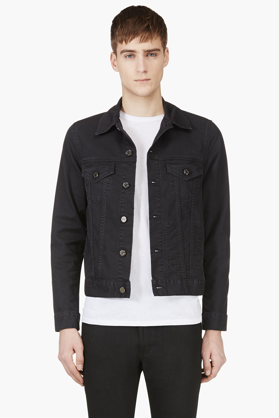 acne black denim jacket