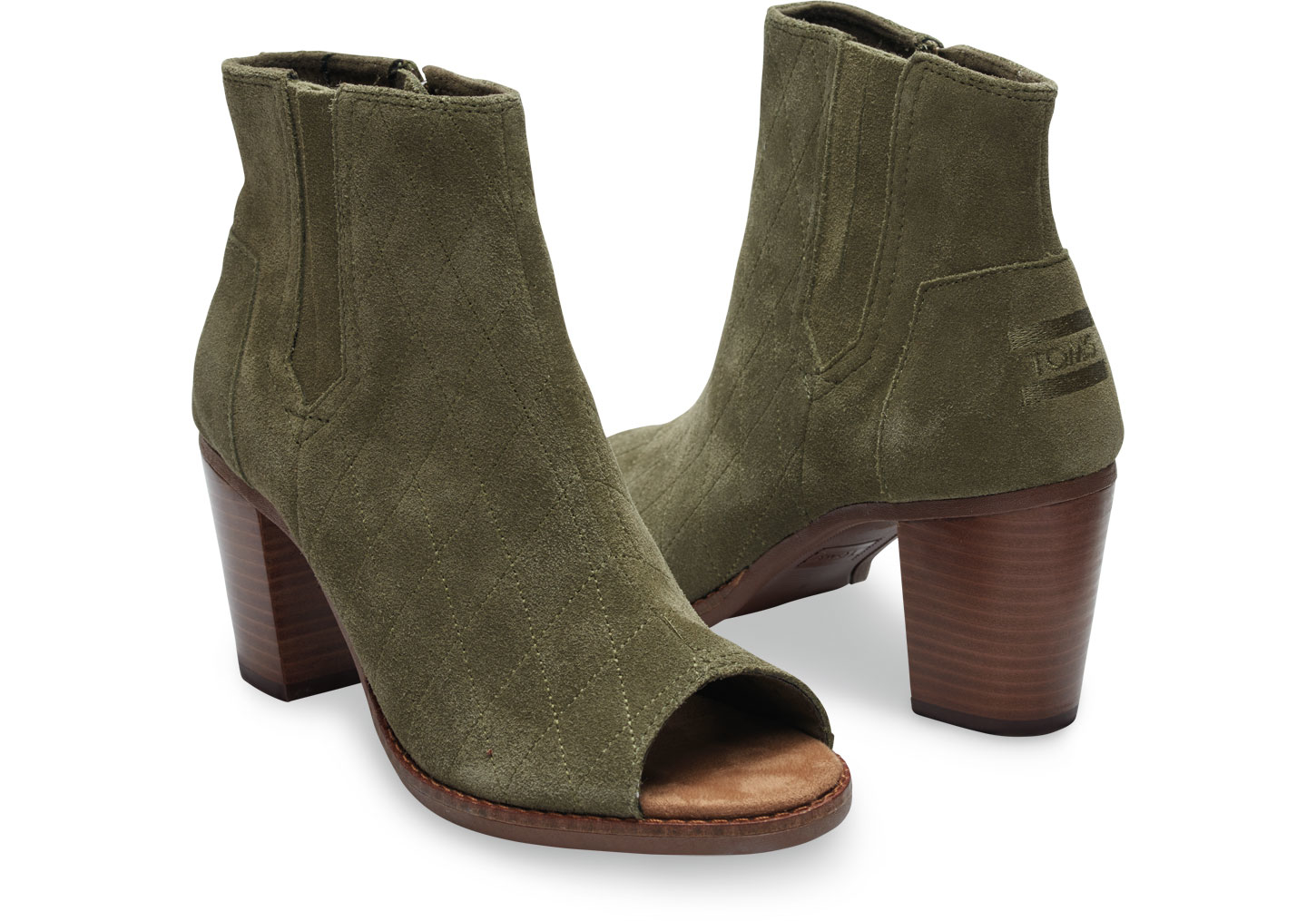 olive green booties dsw