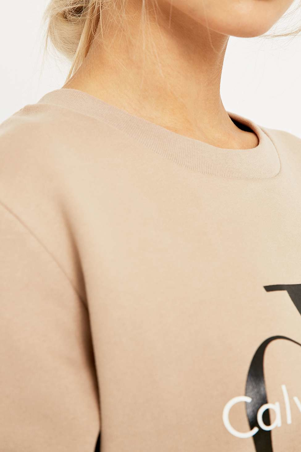 calvin klein sweatshirt beige
