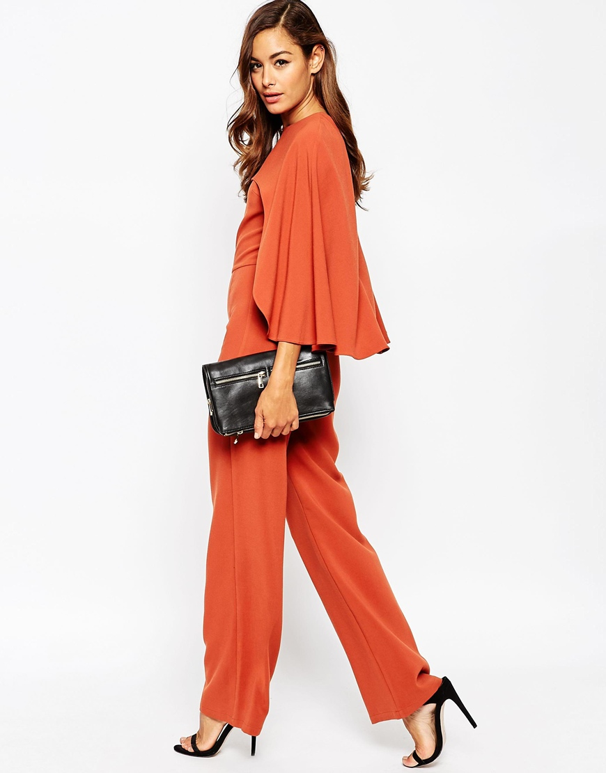 asos orange jumpsuit