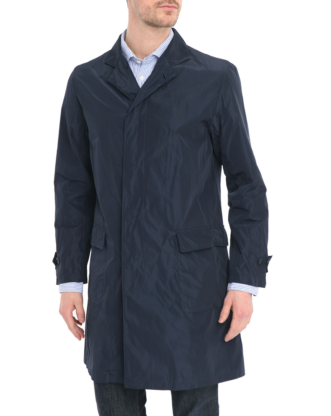 Hartford Carlton Navy Unlined Nylon Raincoat in Blue for Men (navy)