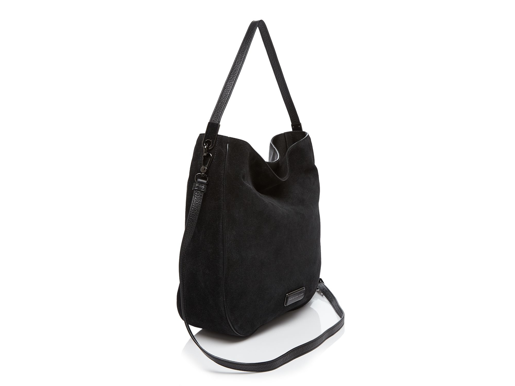 Marc By Marc Jacobs Hobo - Ligero Sporty Suede in Black - Lyst
