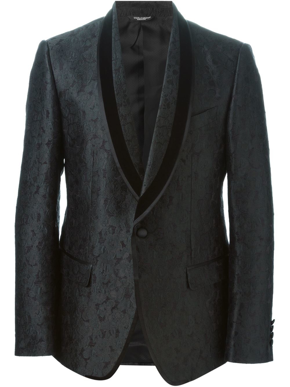 black floral dinner jacket
