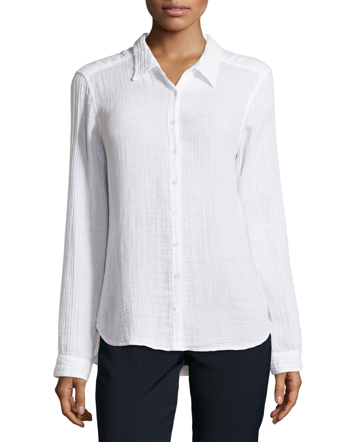 Xirena Scout Double Gauze Shirt in White Lyst
