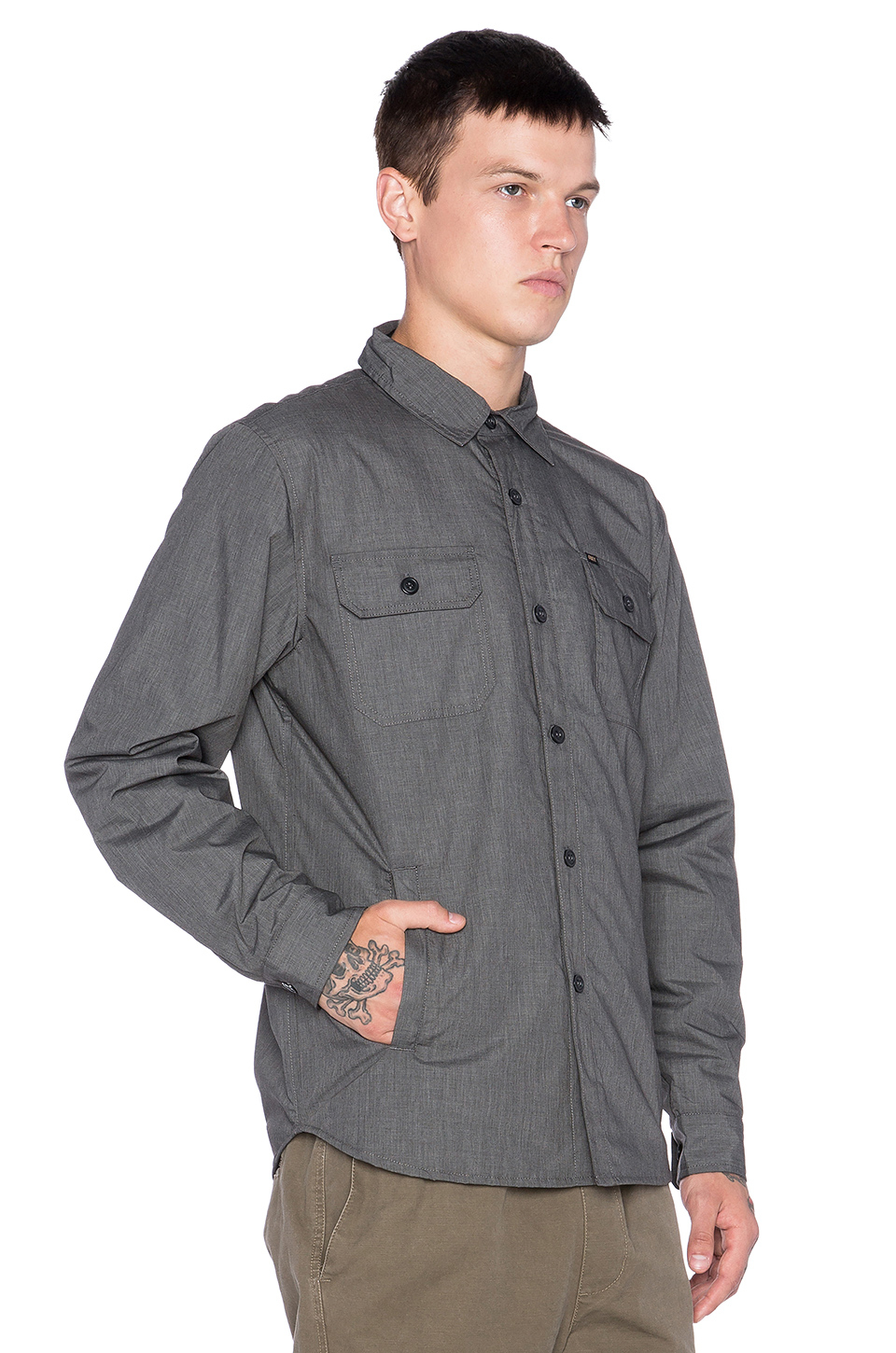 Lyst - Obey Barstow Jacket in Gray for Men
