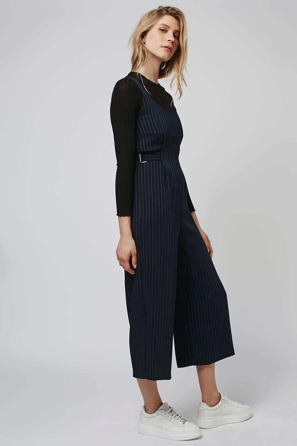 topshop pinstripe jumpsuit