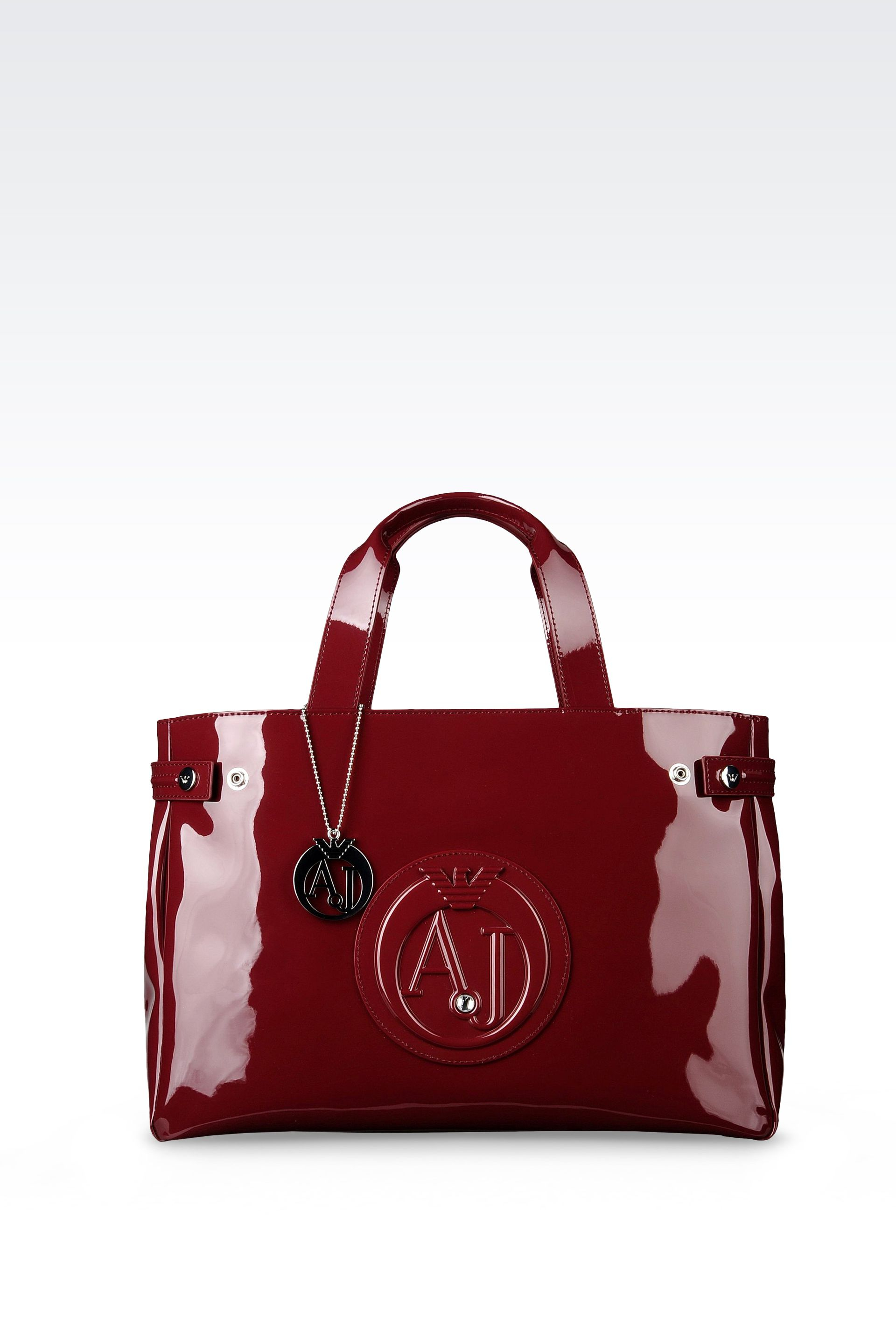 Armani Jeans Shopping Bag in Patent 