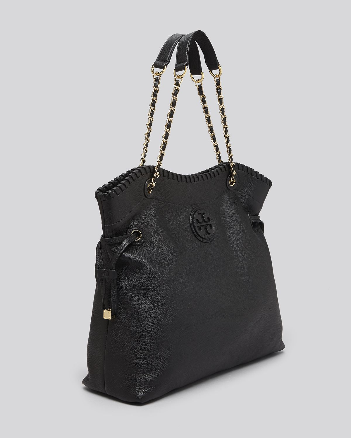 Tory Burch Tote - Marion Large Slouchy in Black | Lyst
