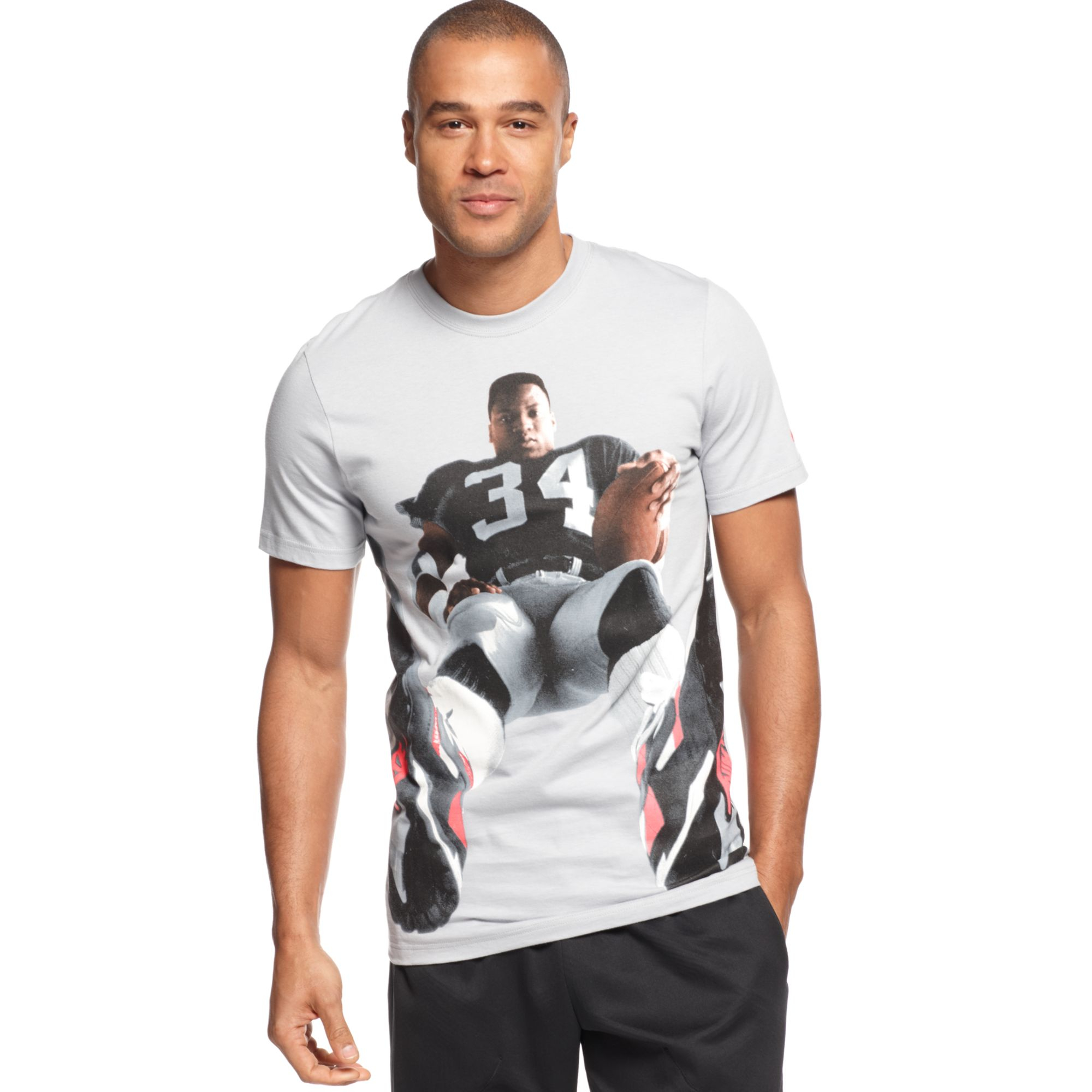 Nike Bo Jackson Graphic Tshirt in Gray for Men | Lyst