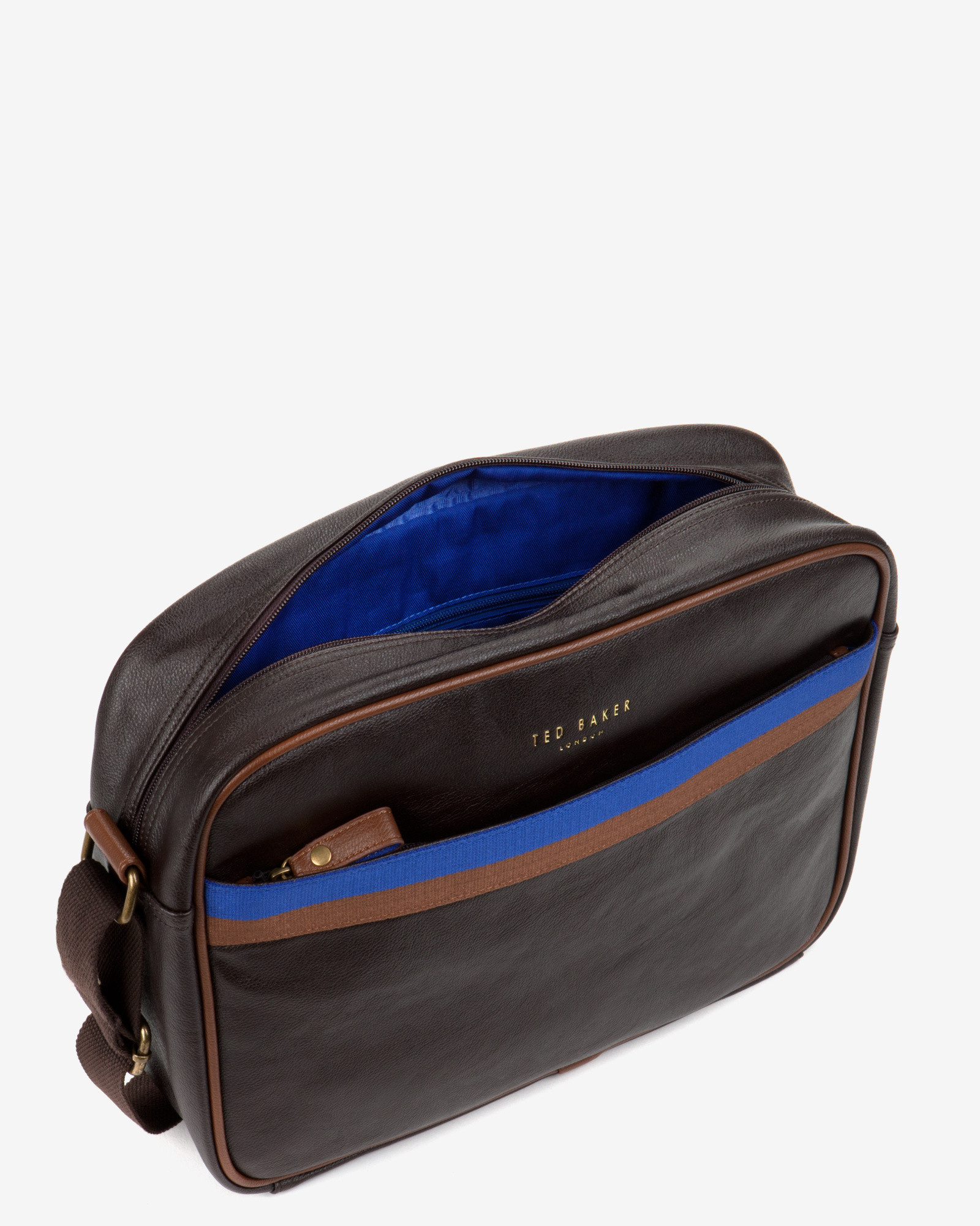 Ted baker Cross Body Document Bag in Brown for Men (Chocolate) Lyst