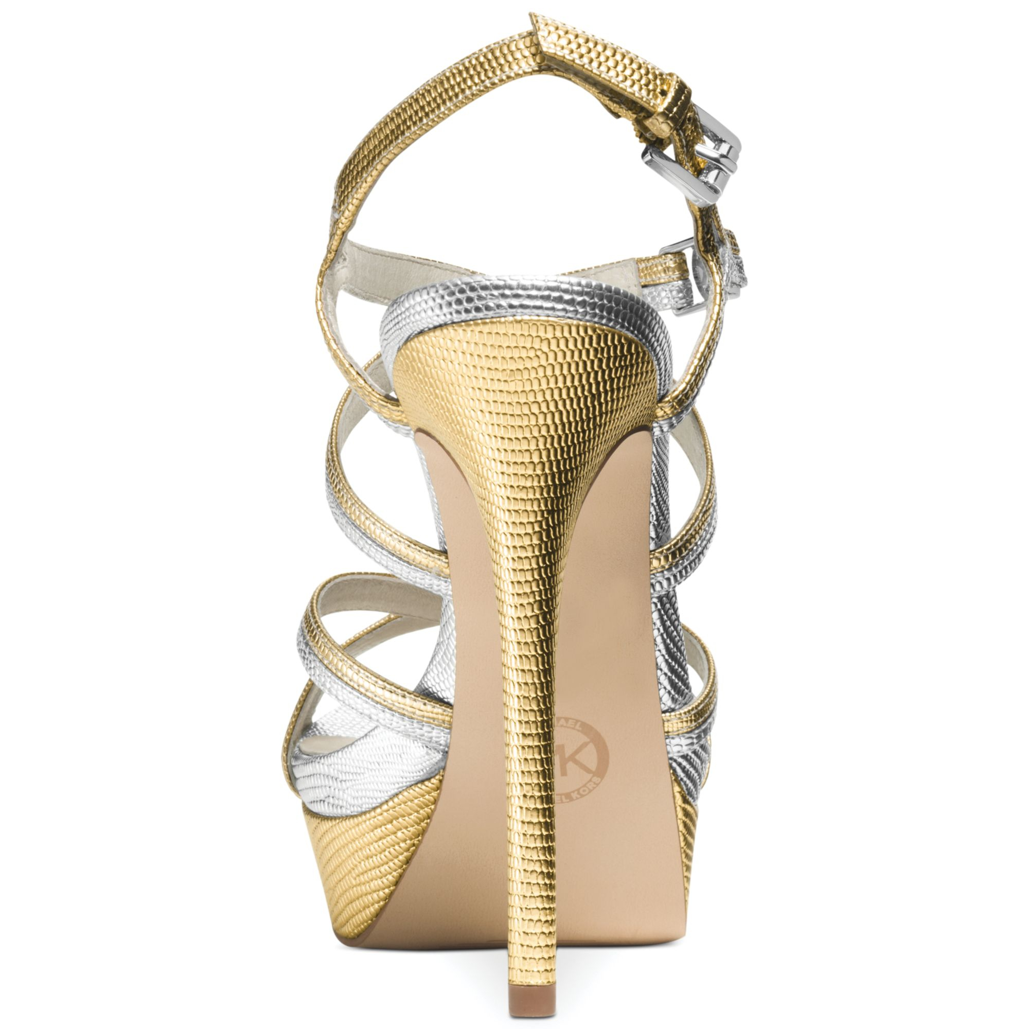 nine west gold sandals