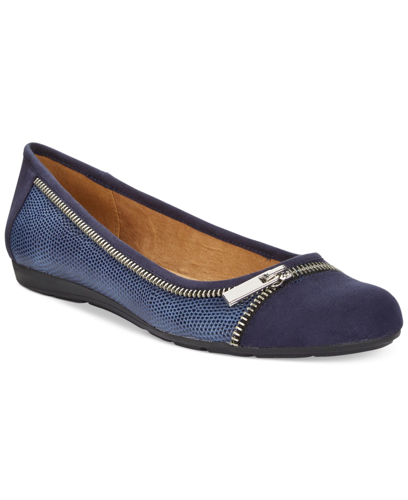 Lyst Style & Co. Style&co. Chelsi Zipper Embellished Flats, Only At