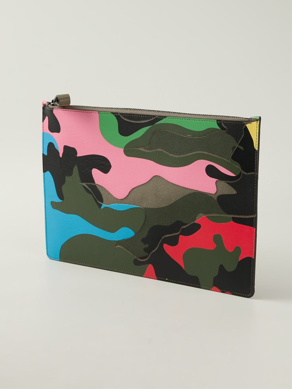 valentino camouflage clutch