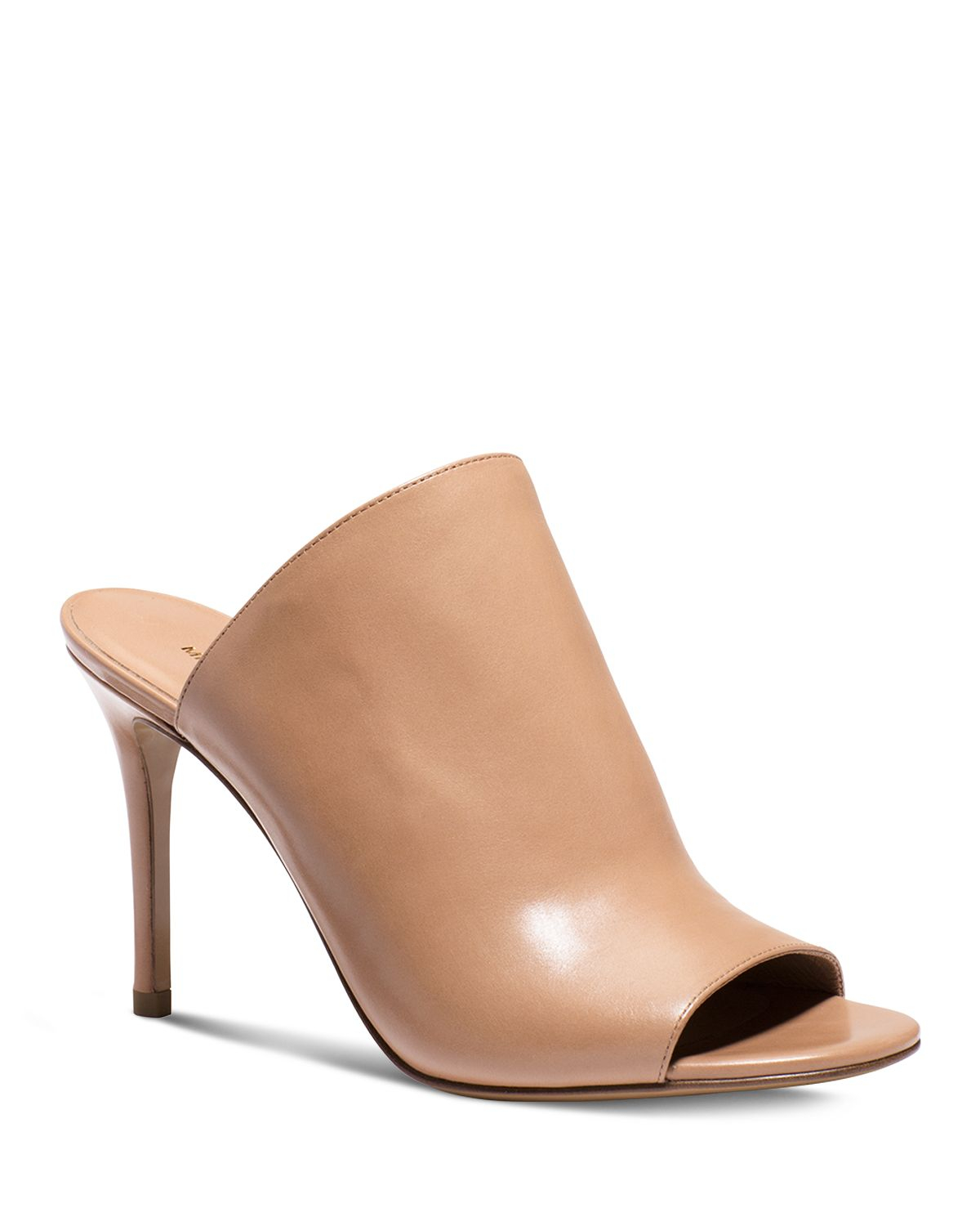 open toe slide heels