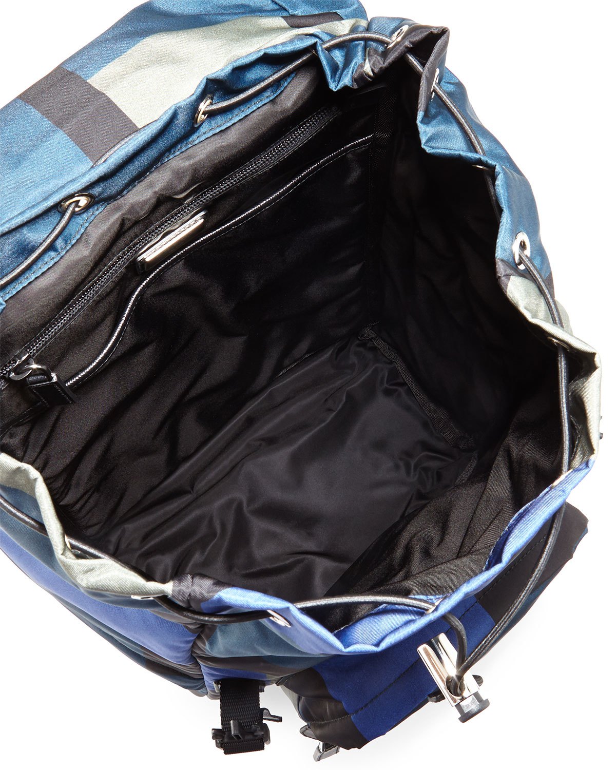 Prada Men\u0026#39;s Hexagon-print Nylon Backpack in Blue for Men | Lyst  