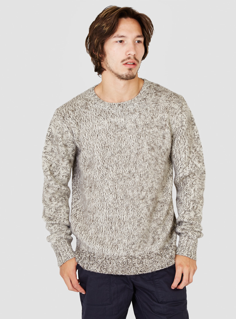 Industry Of All Nations Moulinex Alpaca Crewneck Knit Steel In Gray For Men Lyst