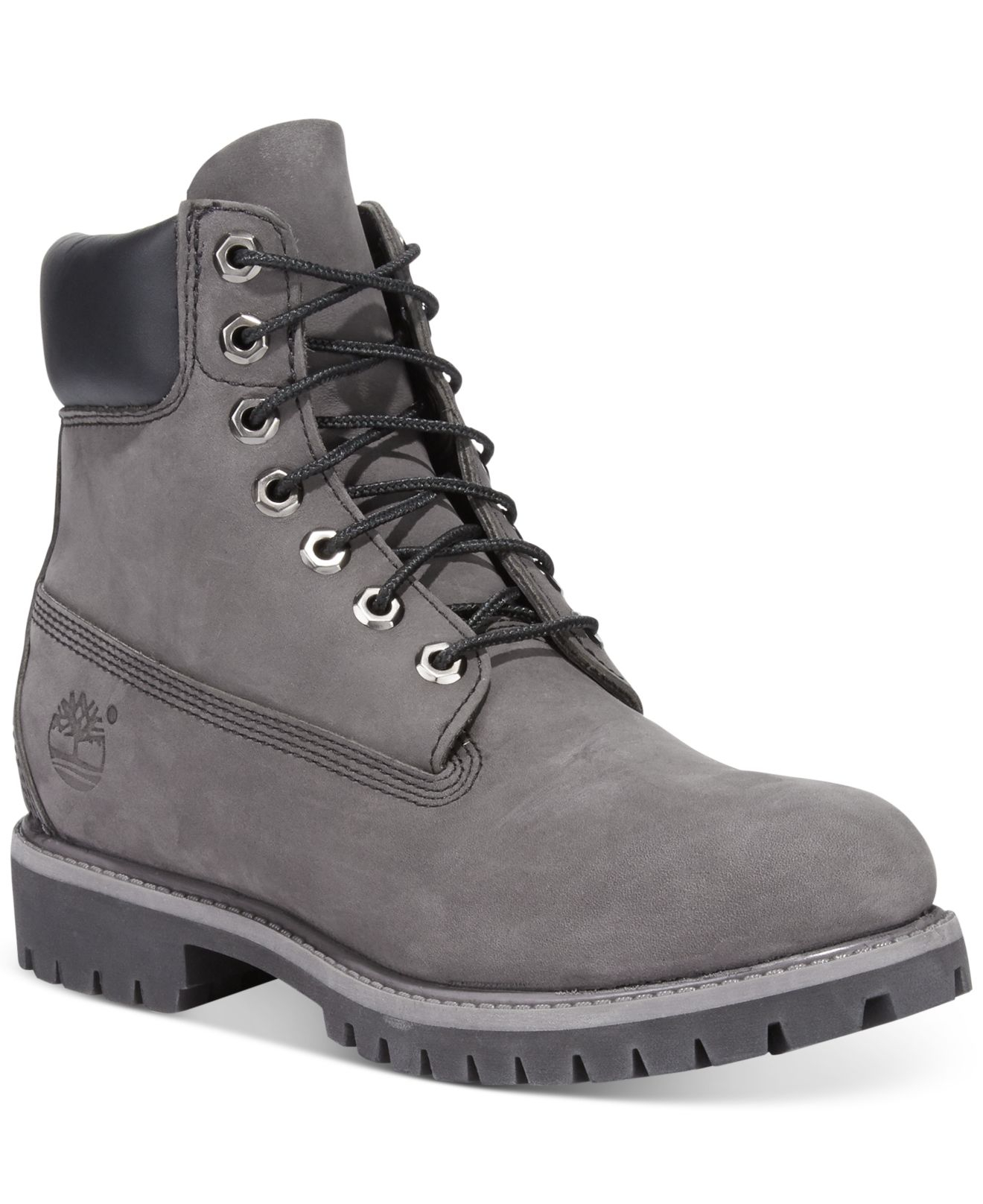 Timberland Icon 6" Premium Boots in Grey Nubuck (Gray) for Men | Lyst