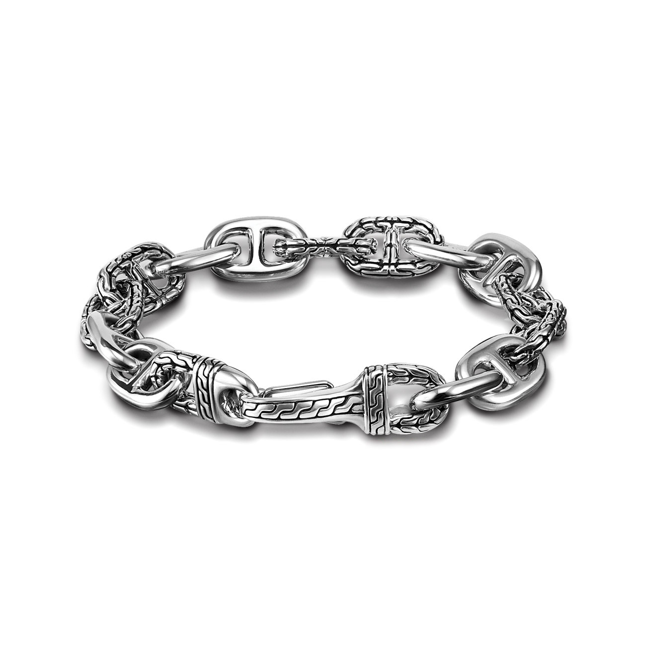 John hardy Large Anchor Rode Link Bracelet in Silver for Men | Lyst