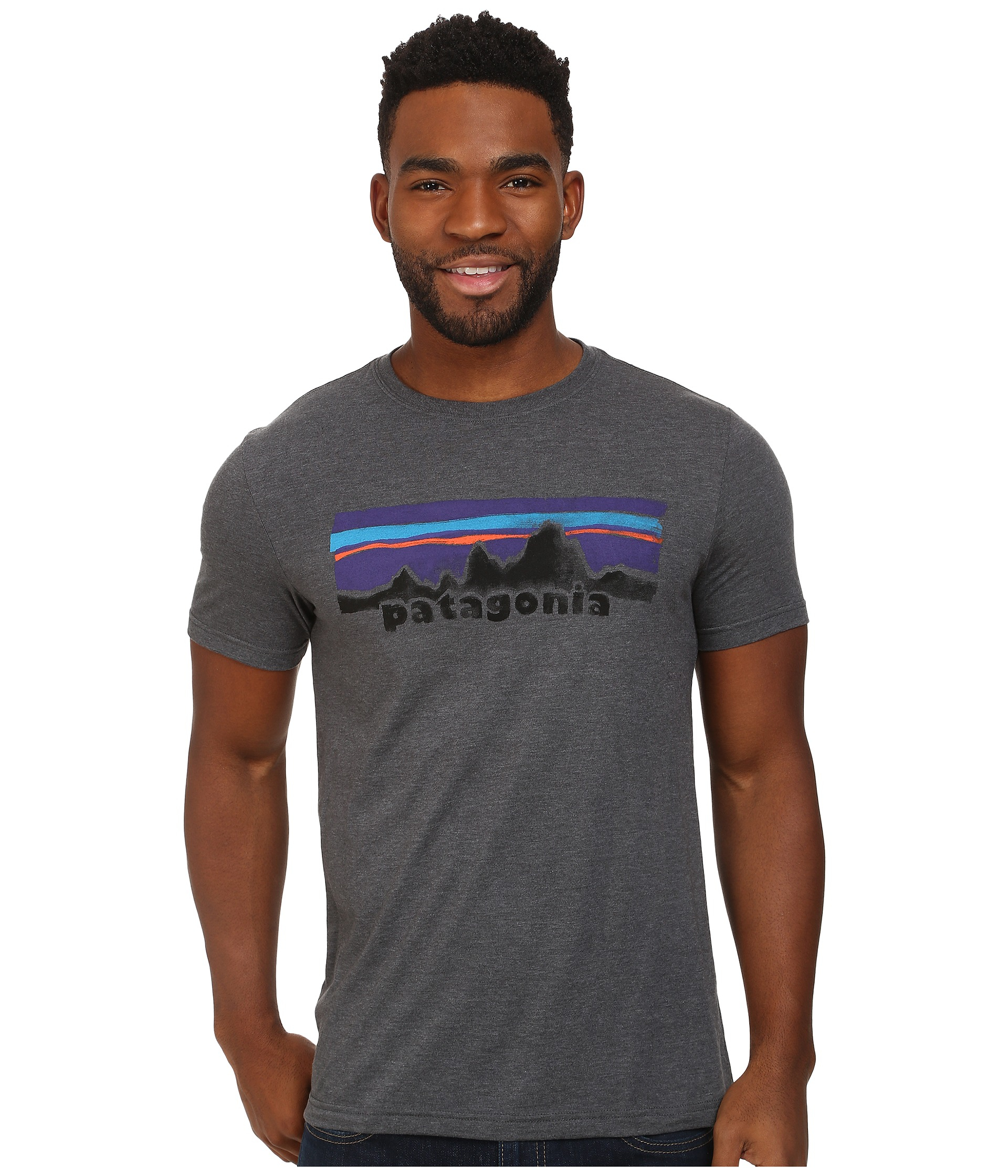 gray patagonia shirt
