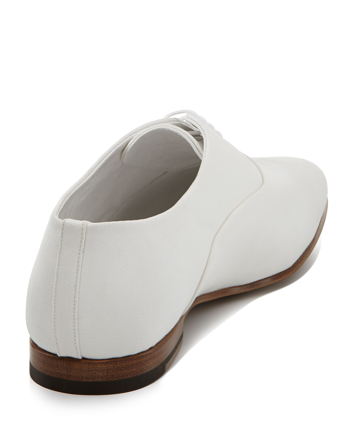Lyst Saint Laurent Lulu Canvas Oxford Shoe White in White for Men