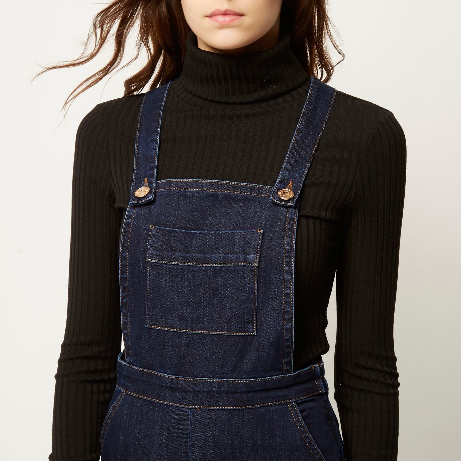 Dark Blue Dungarees Online Sale, UP TO 60% OFF