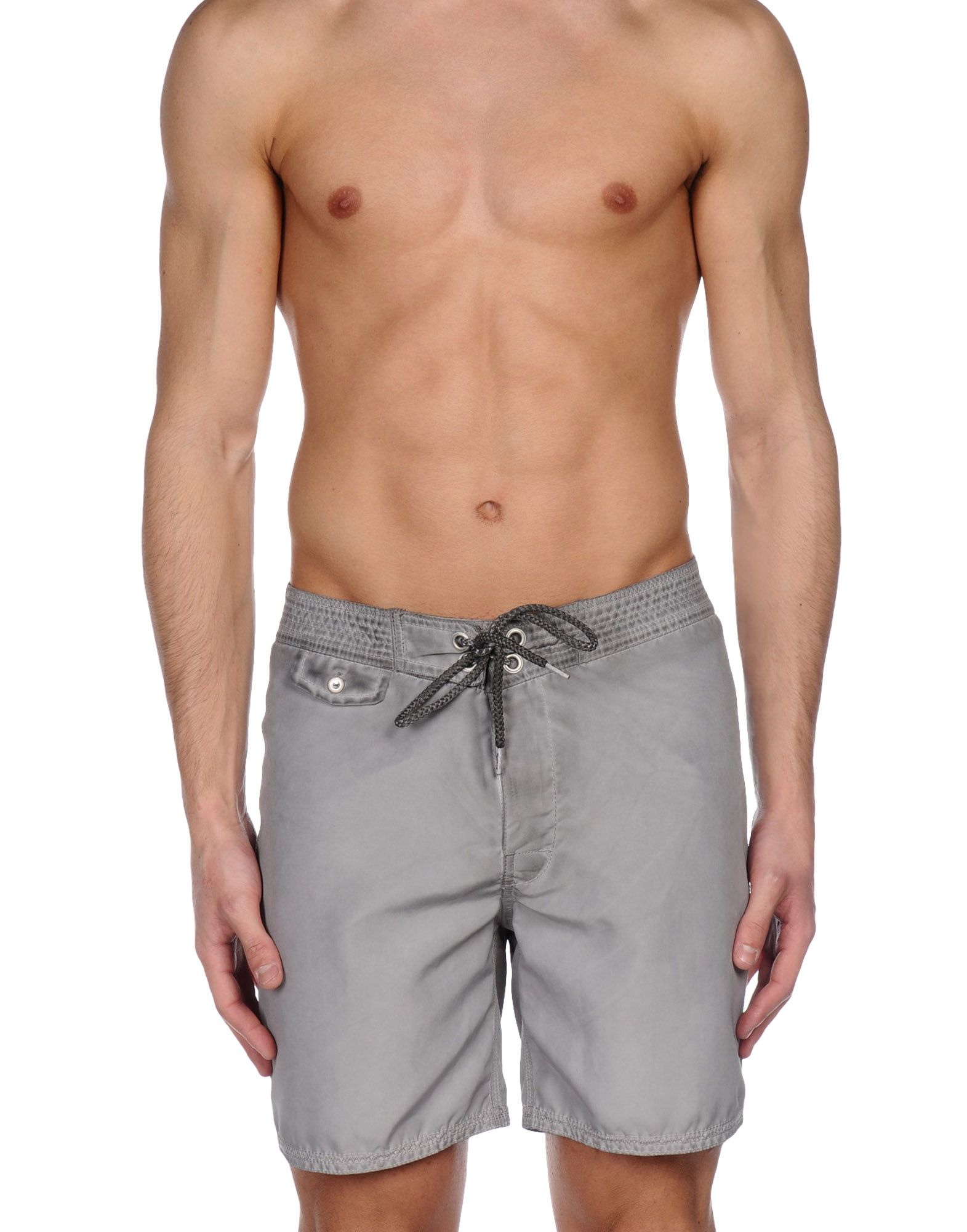 grey swimming trunks