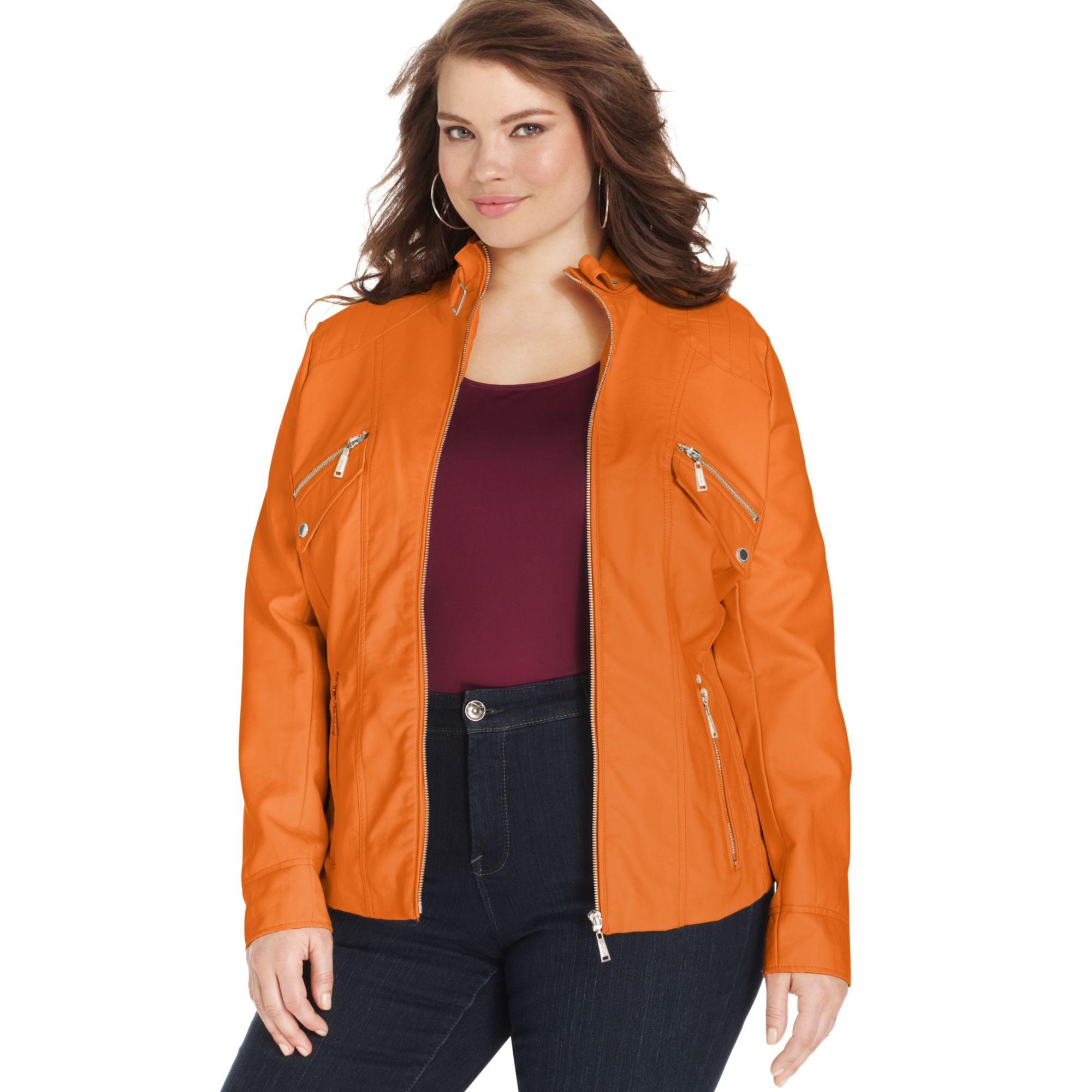 Plus Size Orange Jacket Online Sale, UP TO 61% OFF