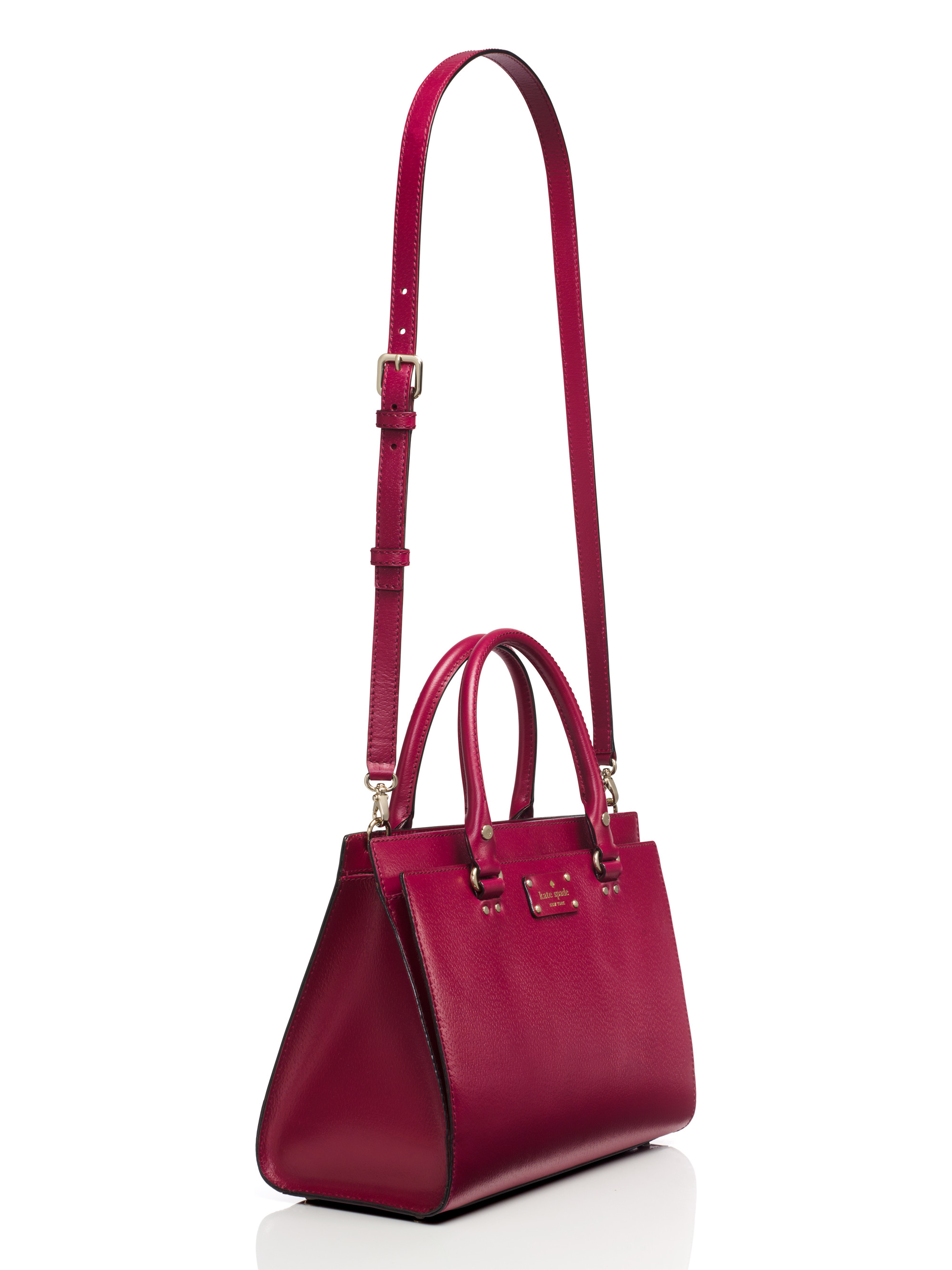 plum kate spade purse