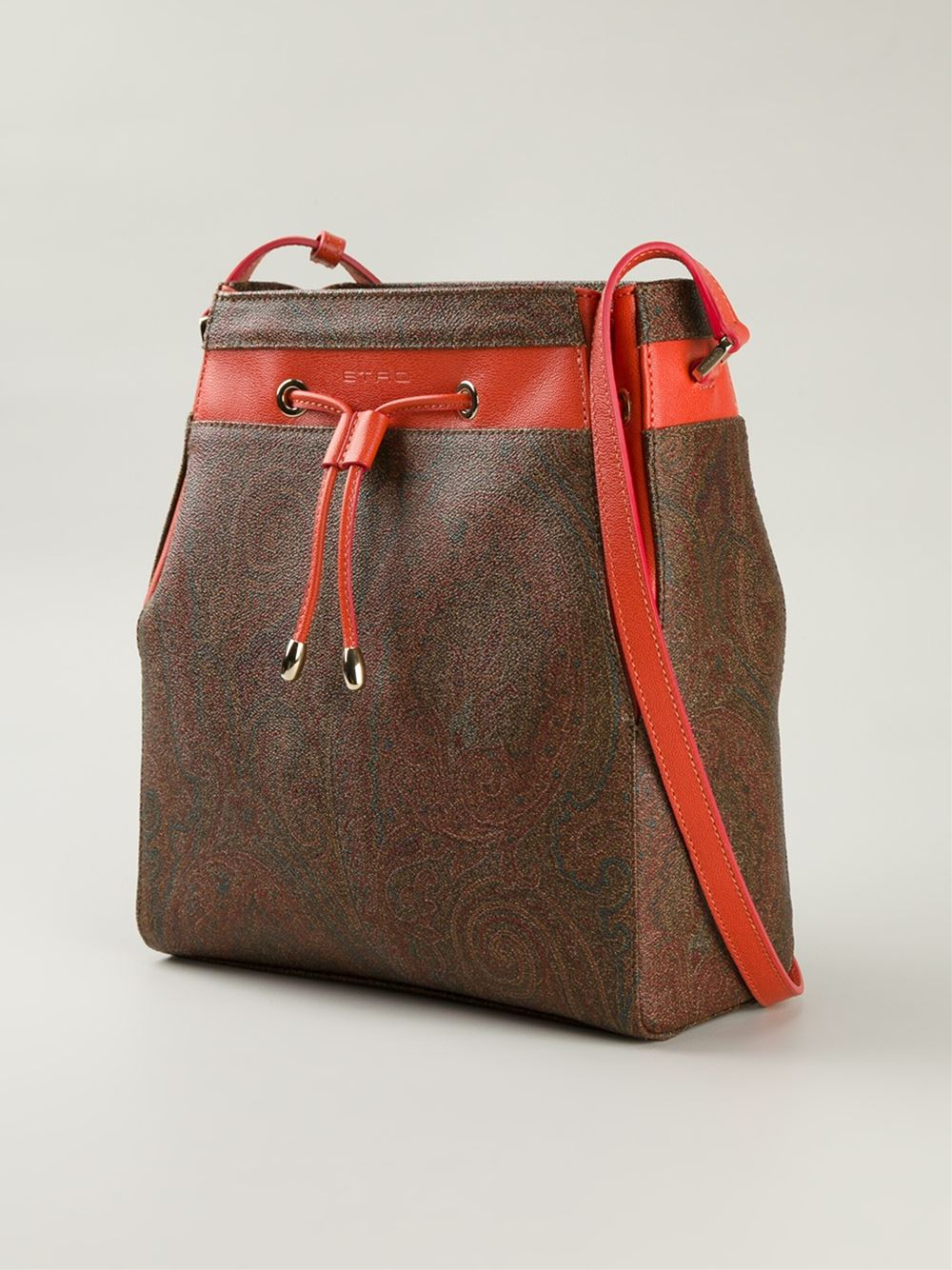 Etro Paisley-Print Leather Shoulder Bag - Lyst