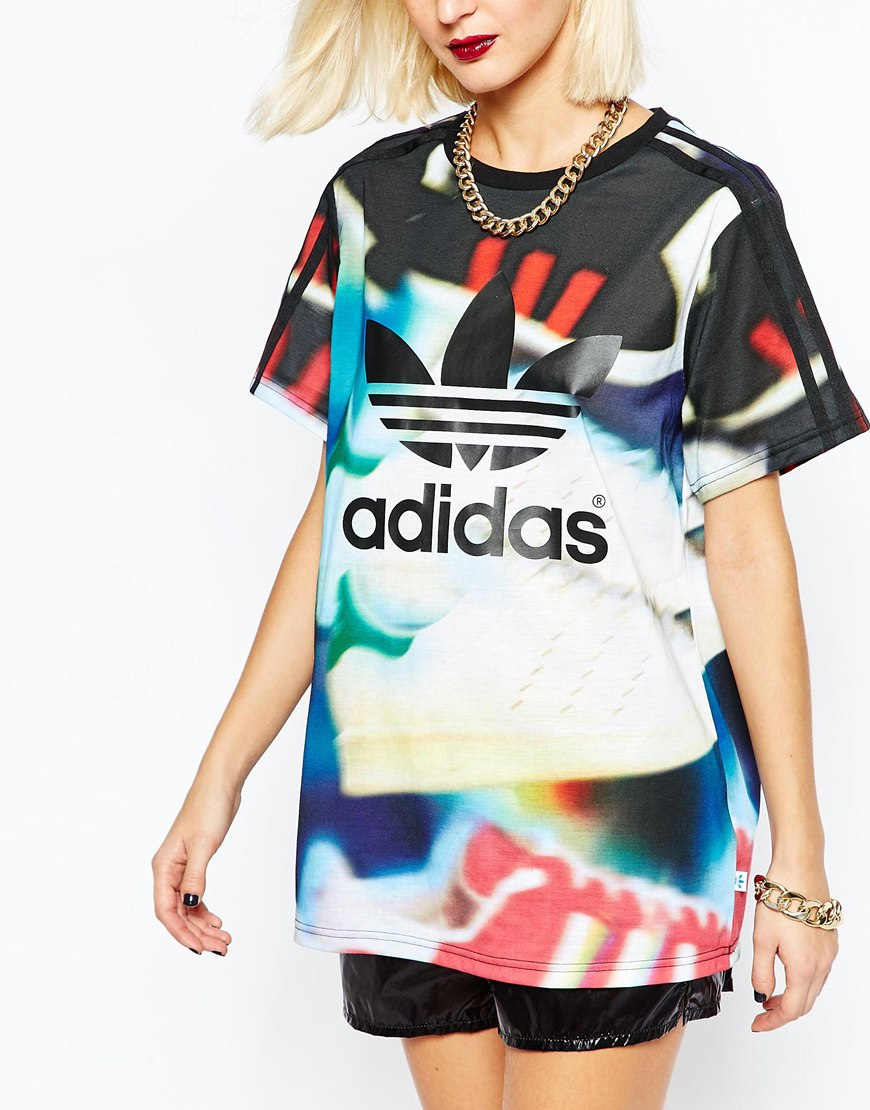 adidas multicolor t shirt