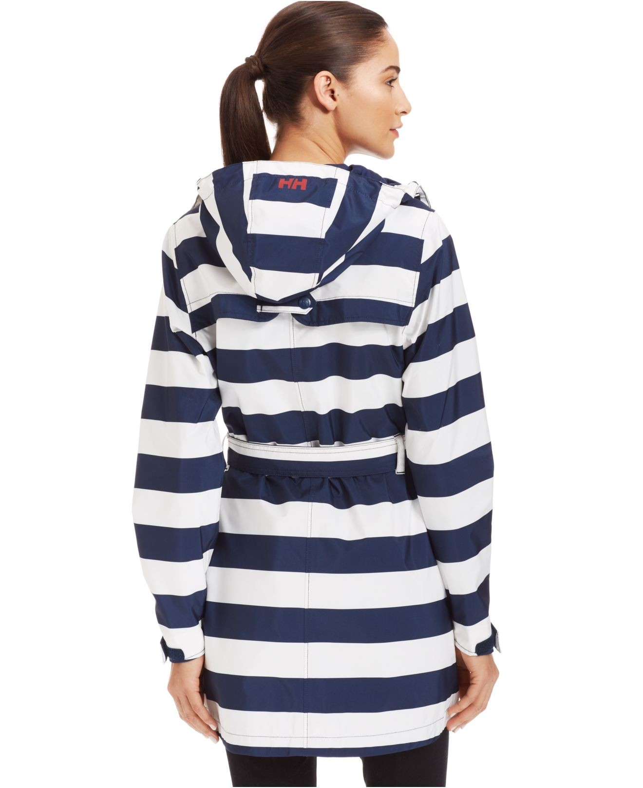 helly hansen stripe rain jacket