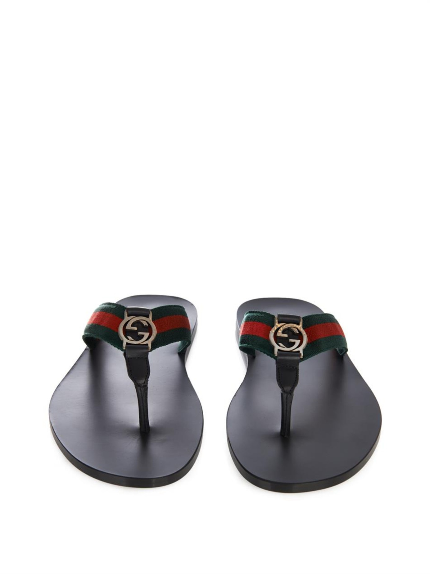 men's thong sandal with web