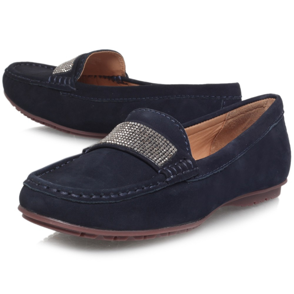 Carvela Kurt Geiger Claudia Loafer Shoes in Navy (Blue) - Lyst