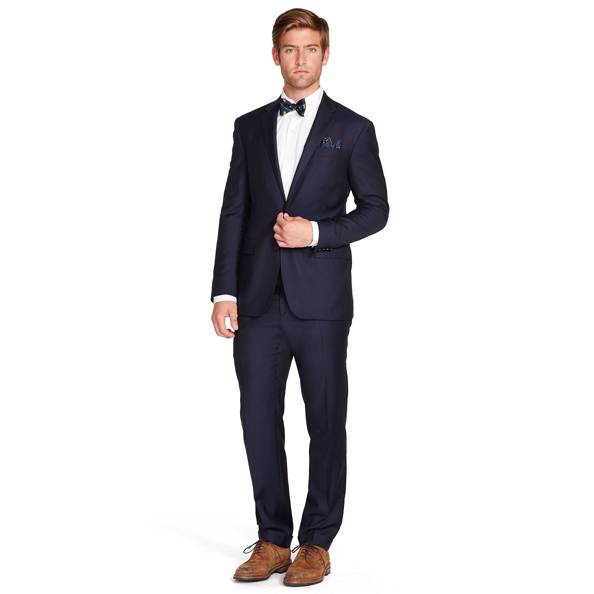 polo wool twill suit