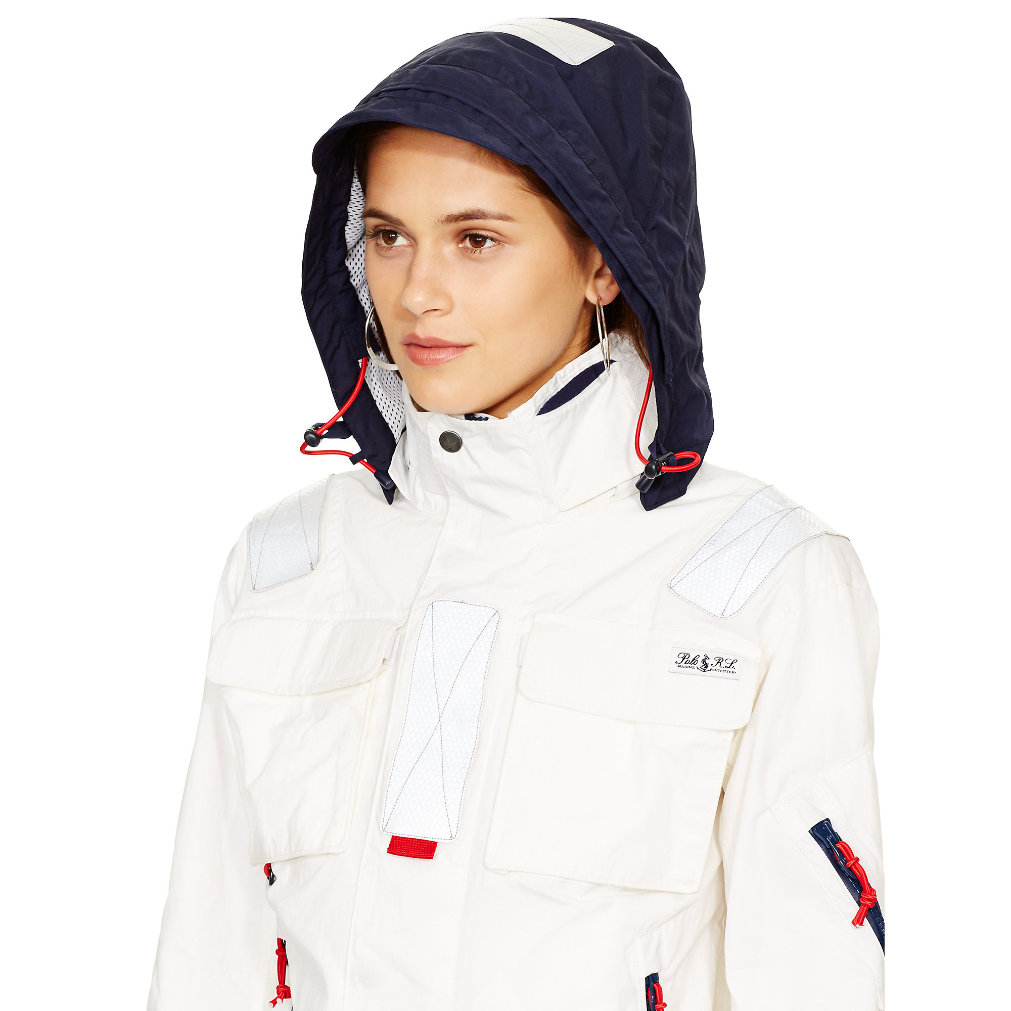 Polo Ralph Lauren Waxed Sailing Jacket in White | Lyst