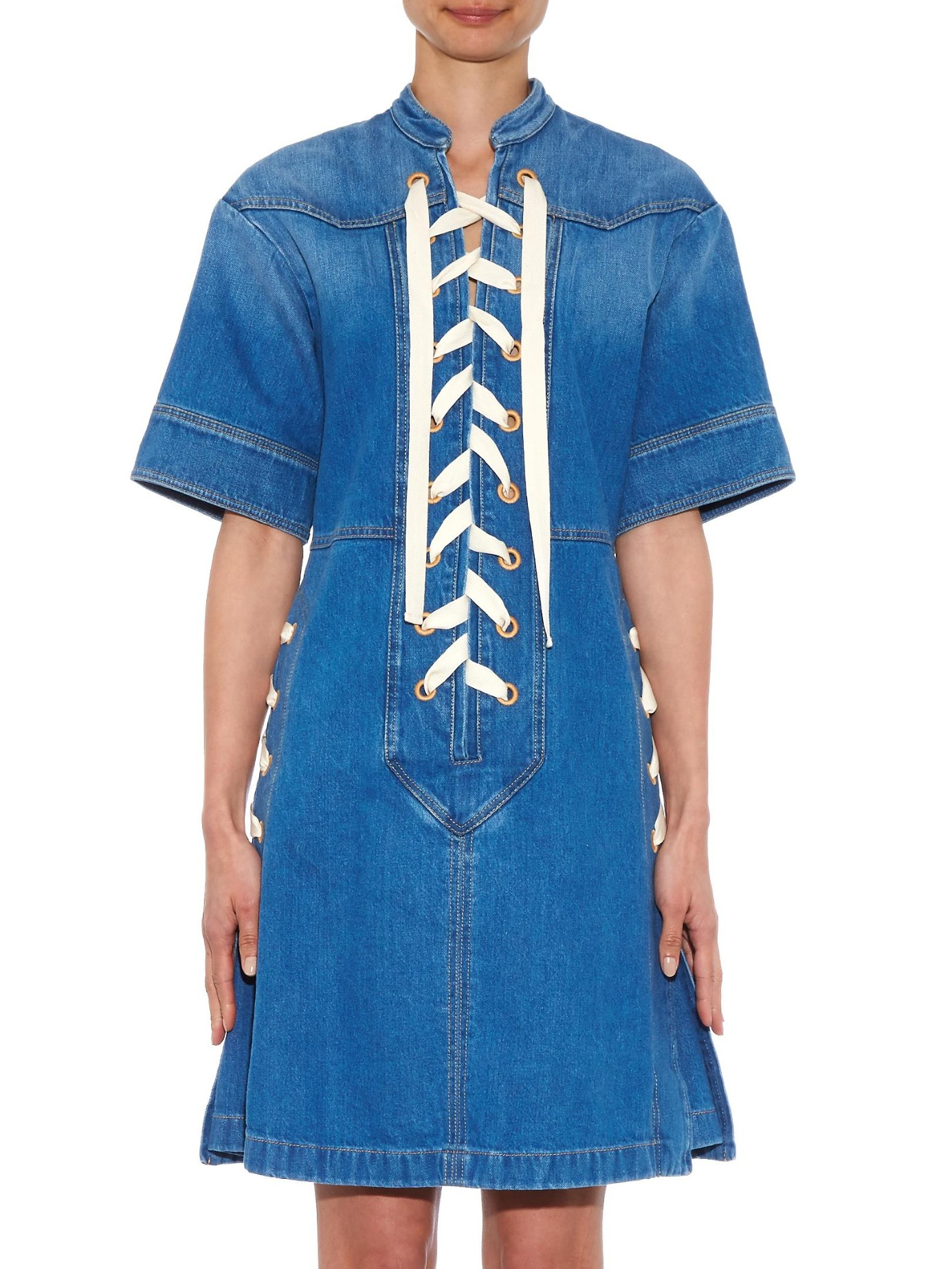 gucci denim dress