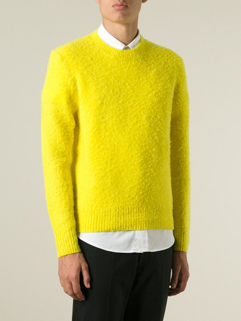 acne studios yellow sweater