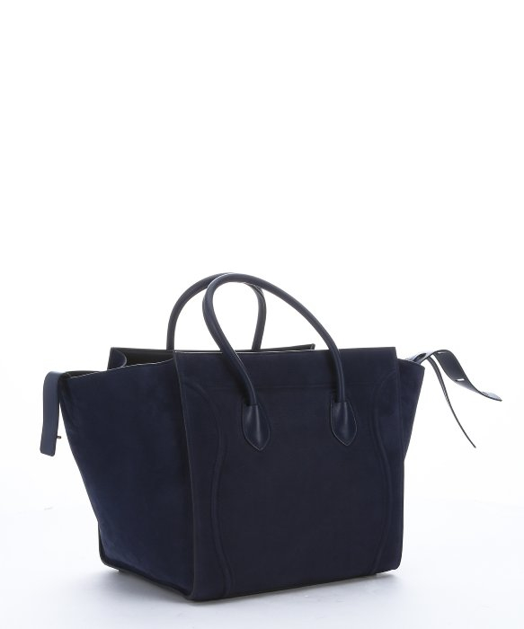 Lyst Céline Navy Blue Suede Phantom Large Tze Tote Bag In Gallery