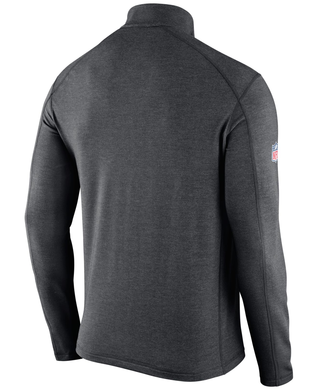nike s chicago bears half zip dri fit jacket in gray for lyst nike s chicago bears half zip dri fit jacket in gray for lyst