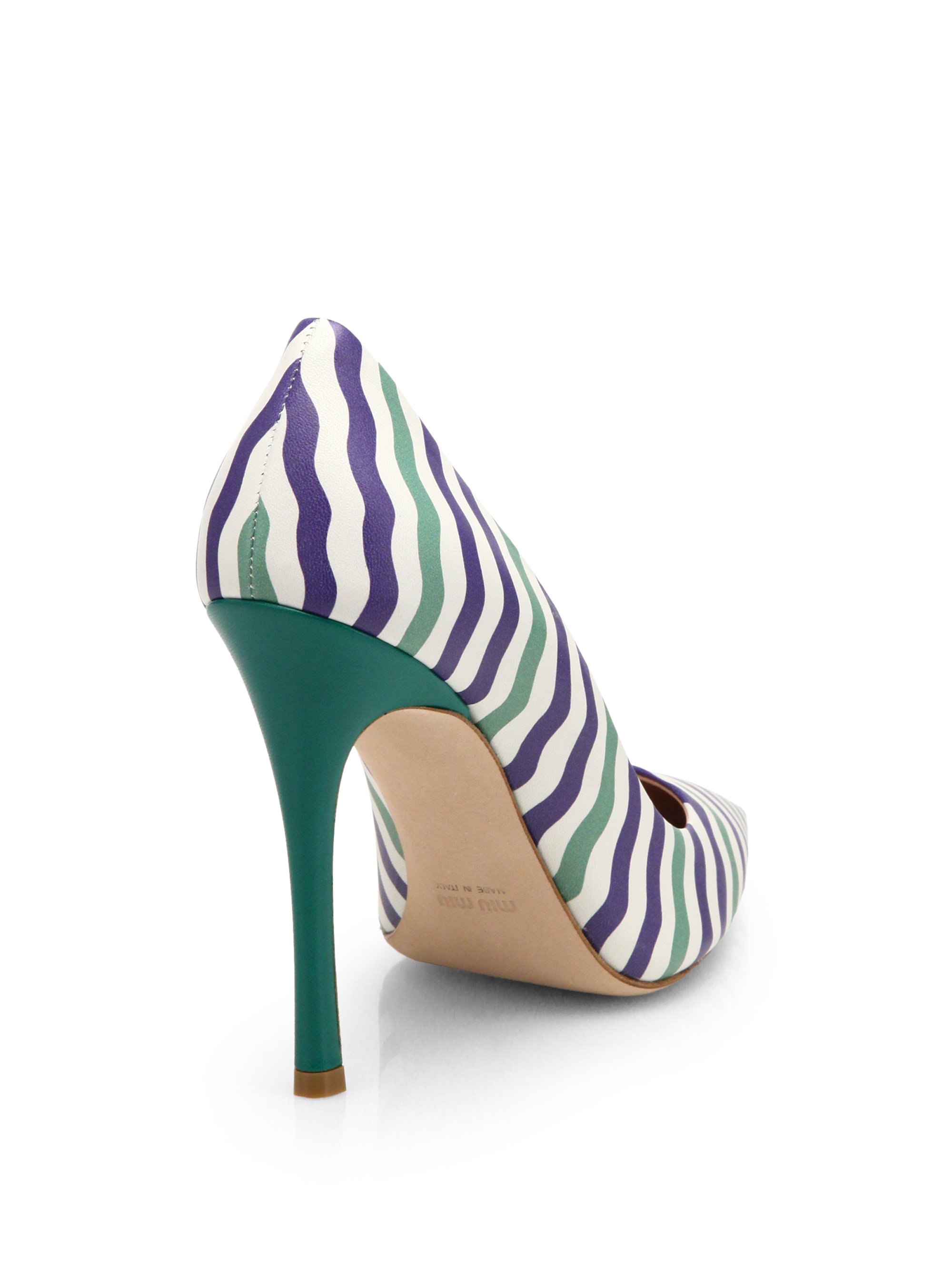 miu miu blue pumps