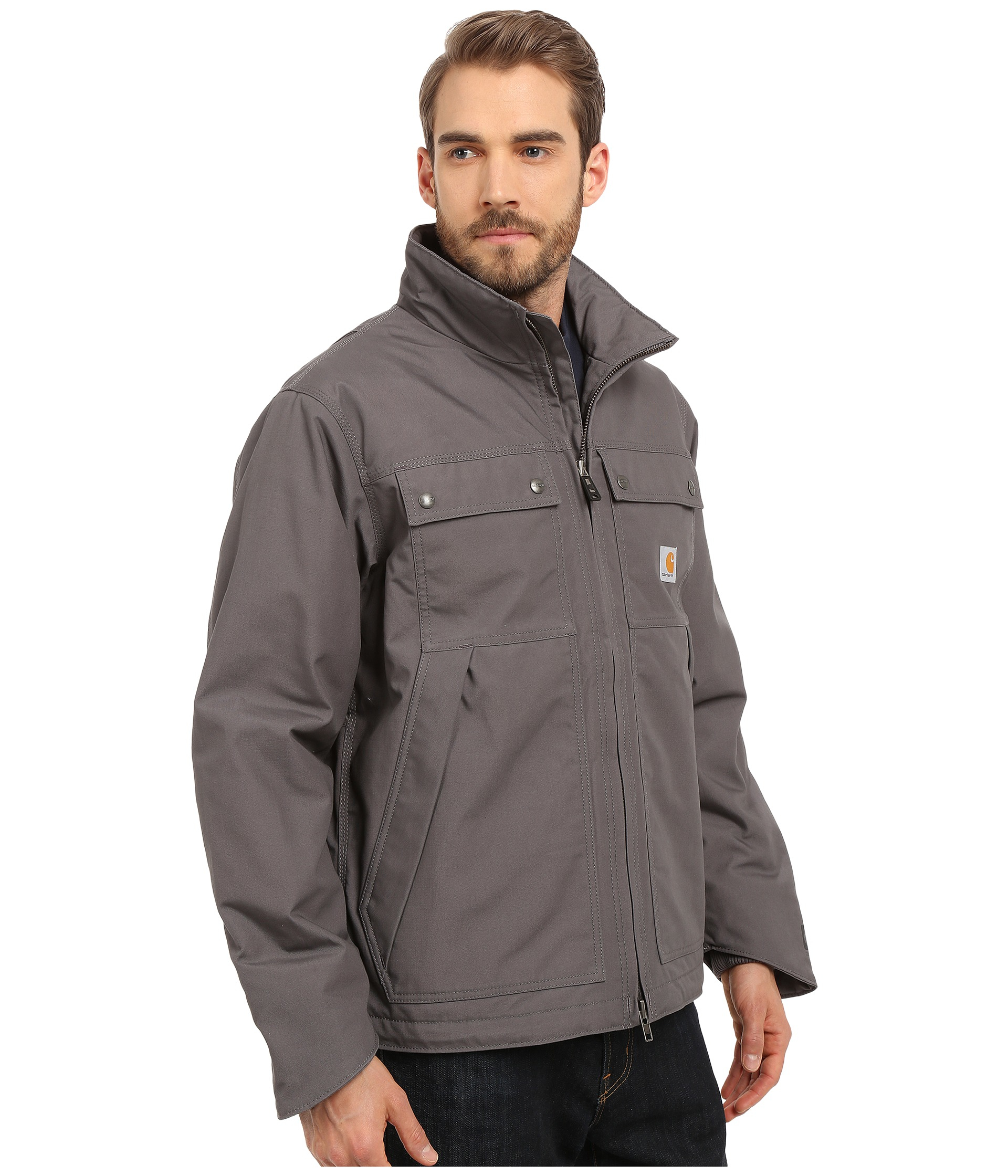 leather jacket with fur sleeves