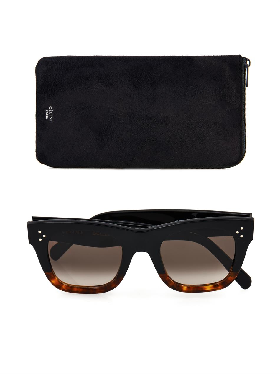 Céline SquareFramed Acetate Sunglasses in Black Lyst