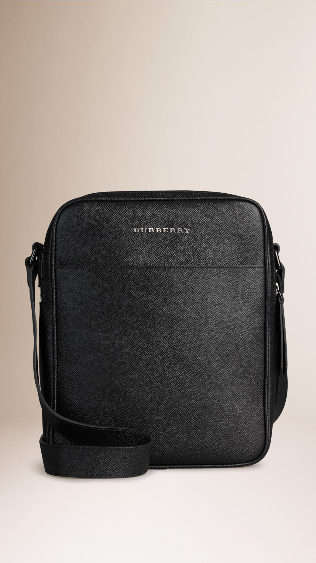 black leather burberry bag