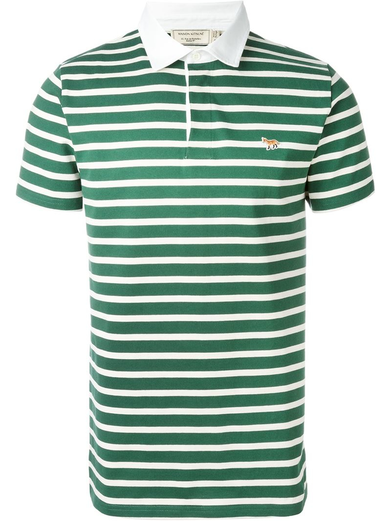 green striped polo