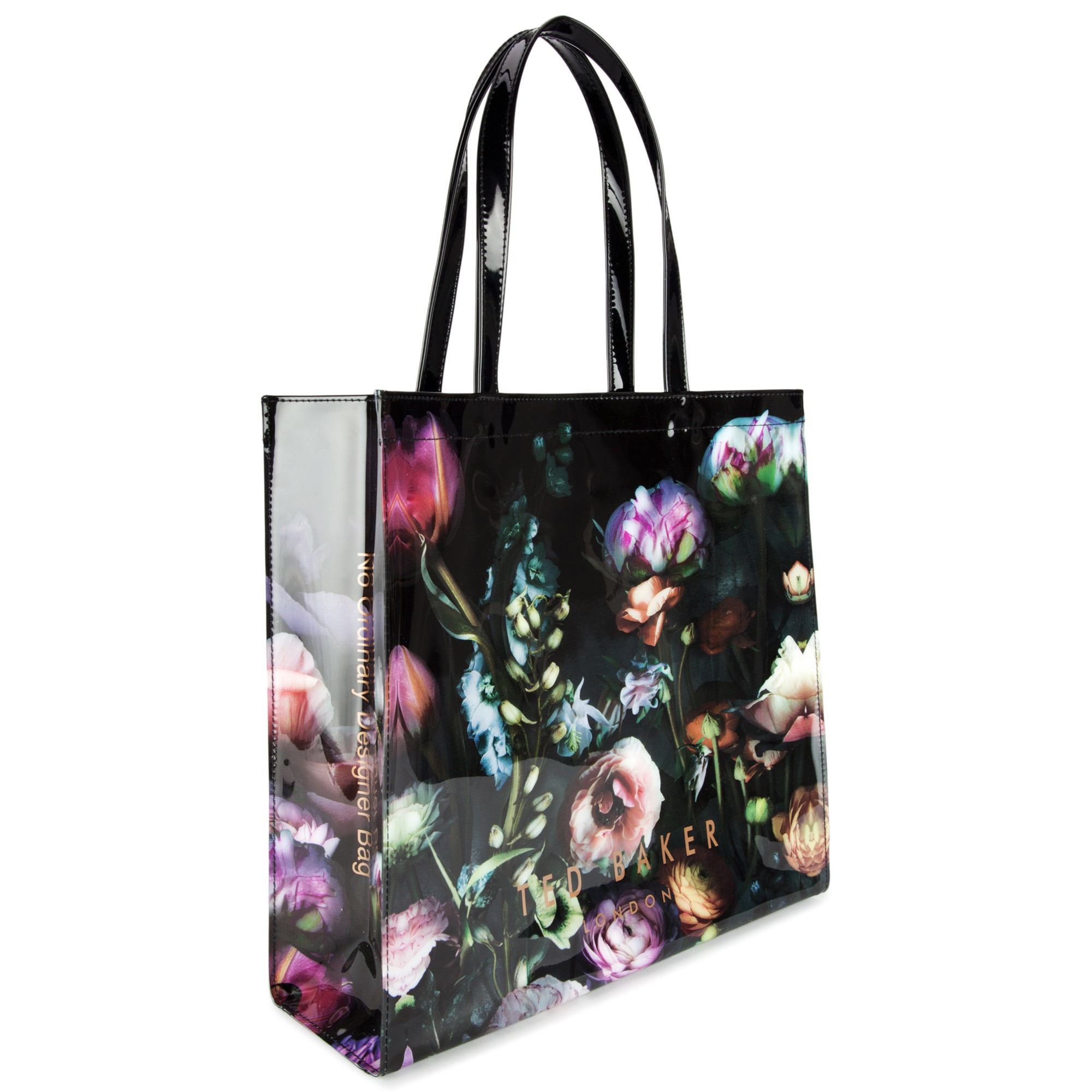 Ted Baker Shocon Flora Large Icon Shopper Bag in Mid Grey (Black) - Lyst