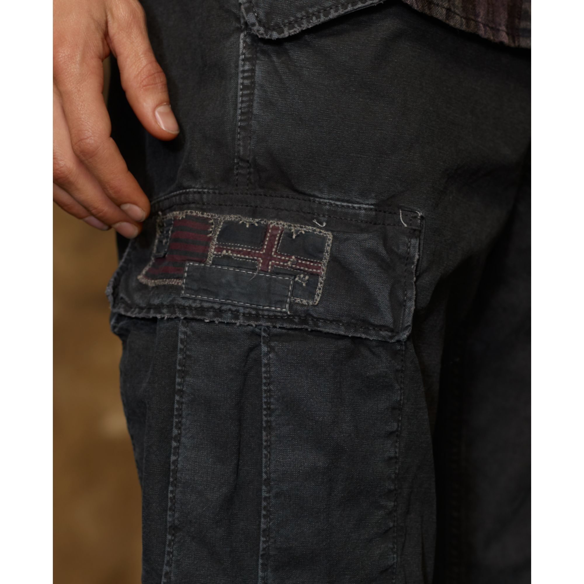 Denim & Supply Ralph Lauren Field Cargo Pants in Black Denim (Black) for  Men | Lyst