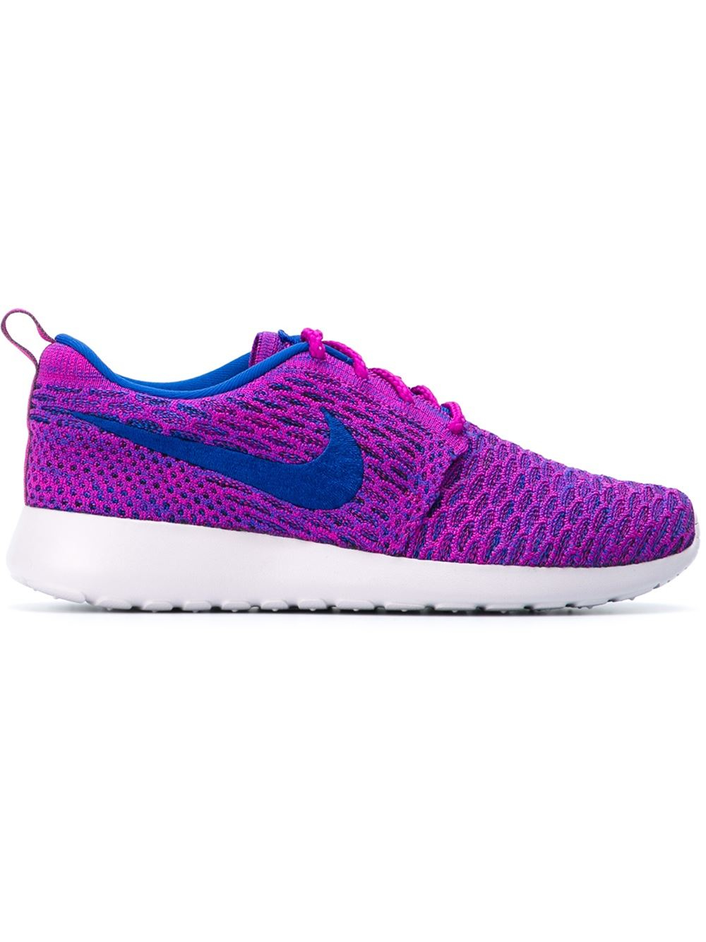 Nike 'roshe Run Flyknit' Sneakers in Pink (pink & purple) | Lyst