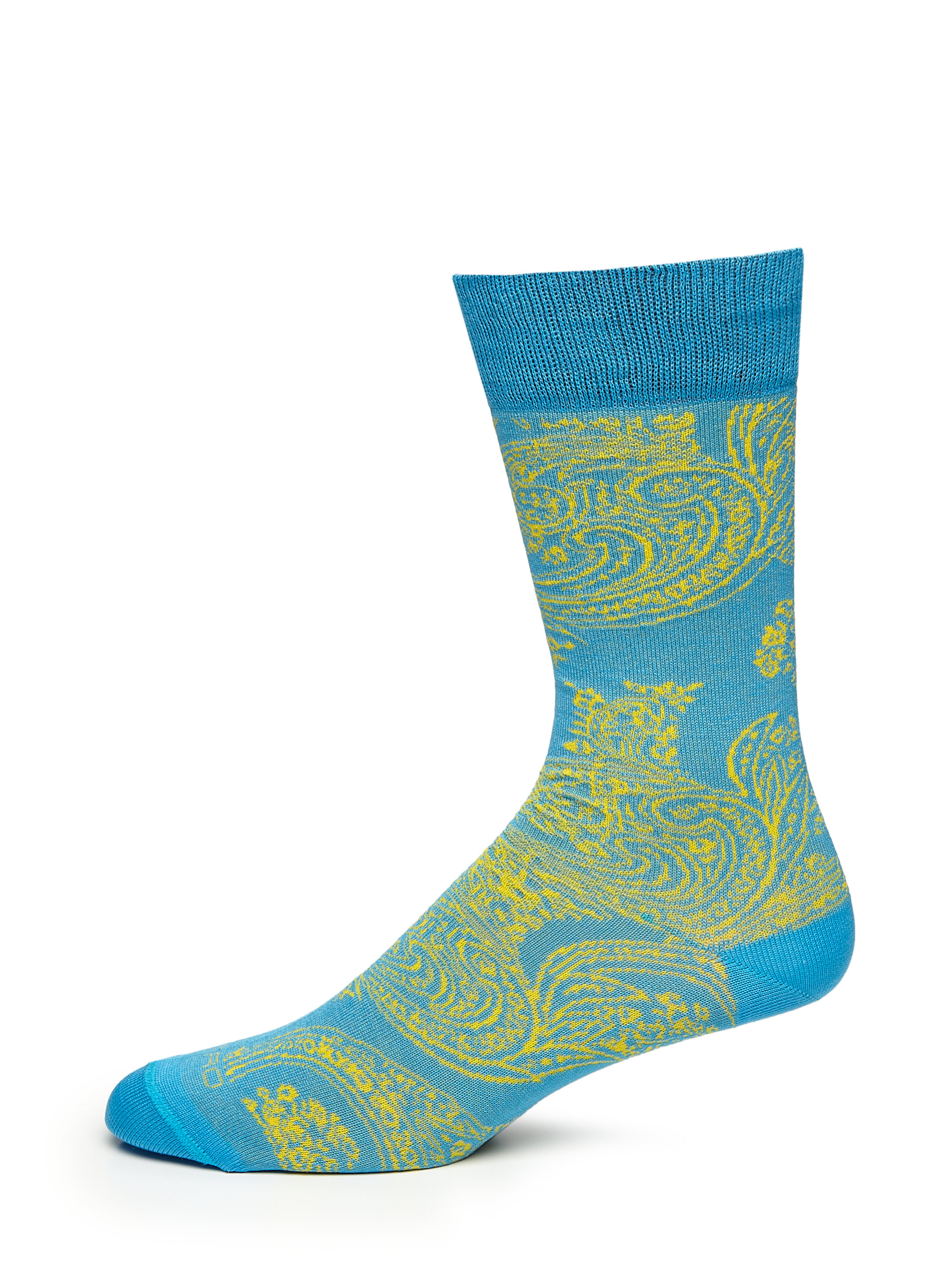 Etro Paisley Socks in Green for Men (bluegreen) Lyst